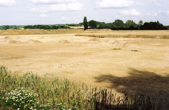 Excavation on the line of Addenbrooke's Road, Showground site to the north east of Shelford Road. Photo: Andrew Roberts, July 2007.