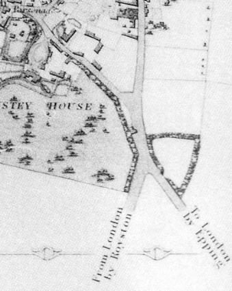 Extract from Baker's Map of Cambridge, 1830 (Cambridgeshire Records Society, 1999).