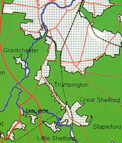 The Cambridge Green Belt, 1990s. Source: Anthony Cooper (Cooper, 2000, fig. 11).
