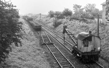 The removal of the railway track from the cutting to the east of Shelford Road bridge, 1969. Photo: Margaret Marrs.