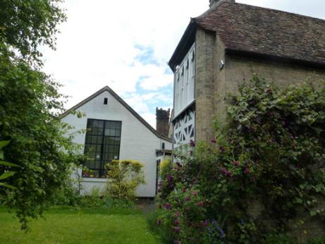 Former school and the Schoolmaster’s House, Local History Group walk. Photo: Martin Jones, 1 July 2012.