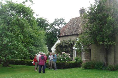 The Schoolmaster’s House, Church Lane, Local History Group walk. Photo: Philippa Slatter, 1 July 2012.